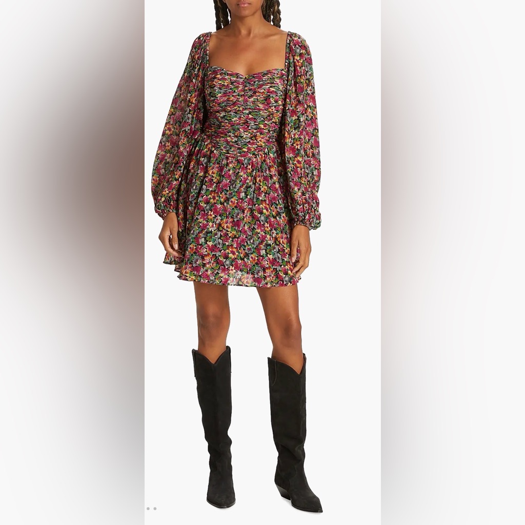 The Westside Vivian Floral Long Sleeve Dress Nwt Xs